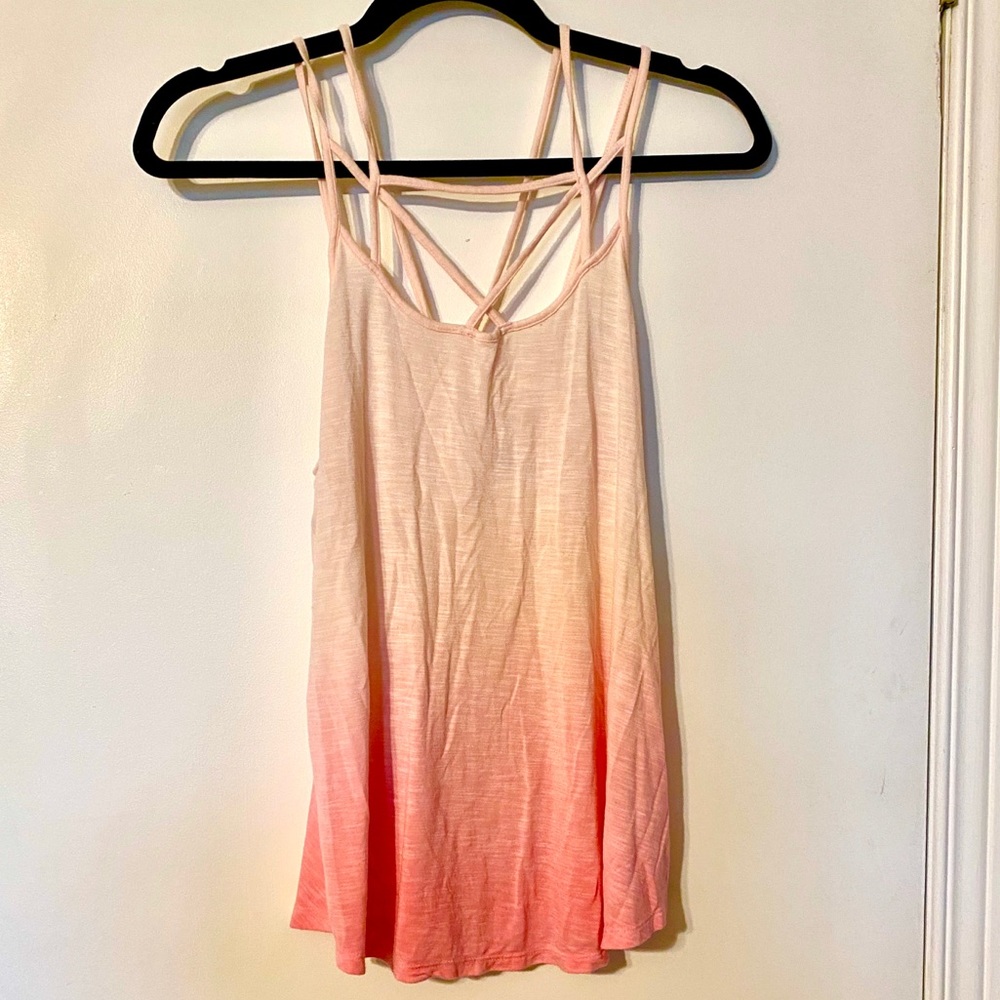American Eagle Pink Ombré Tank Top